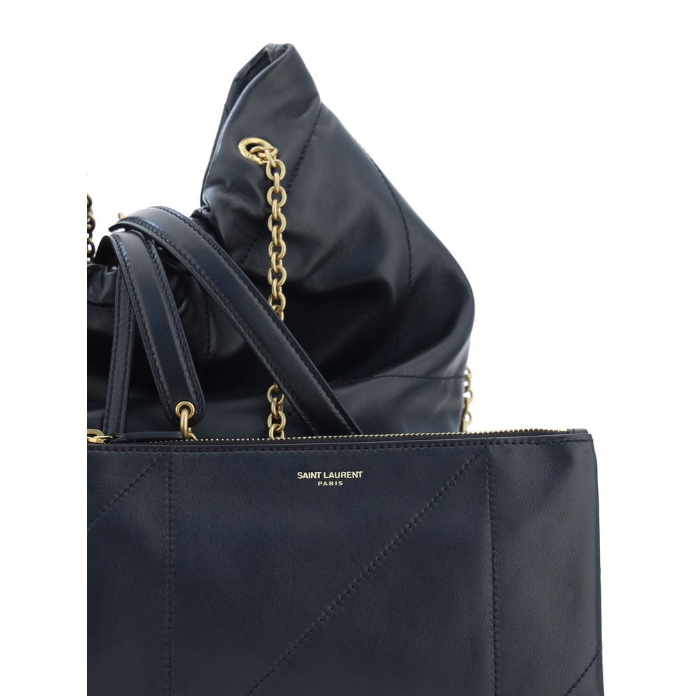 Saint Laurent Schwarze Lammleder-Handtasche Modell Ovis Aries Aries