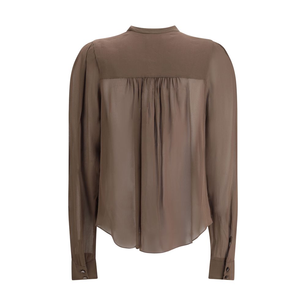Braunes Viskose-Top von Marant Etoile