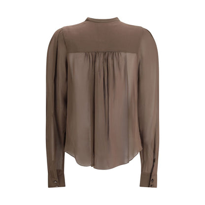 Braunes Viskose-Top von Marant Etoile