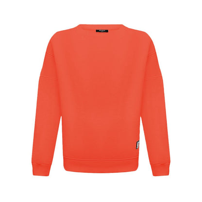 Balmain Orangefarbener Baumwollpullover für Herren