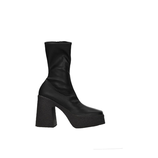 Stella McCartney – Schwarze Lederstiefeletten