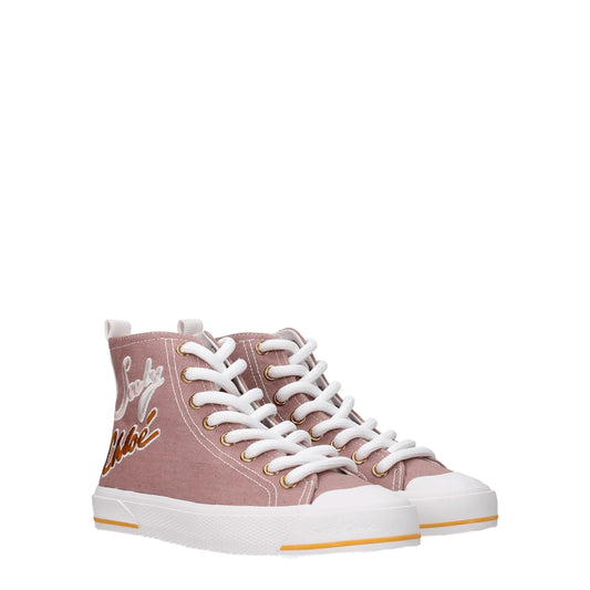 See By Chloé Rosa Stoff-Sneakers mit hohem Schaft