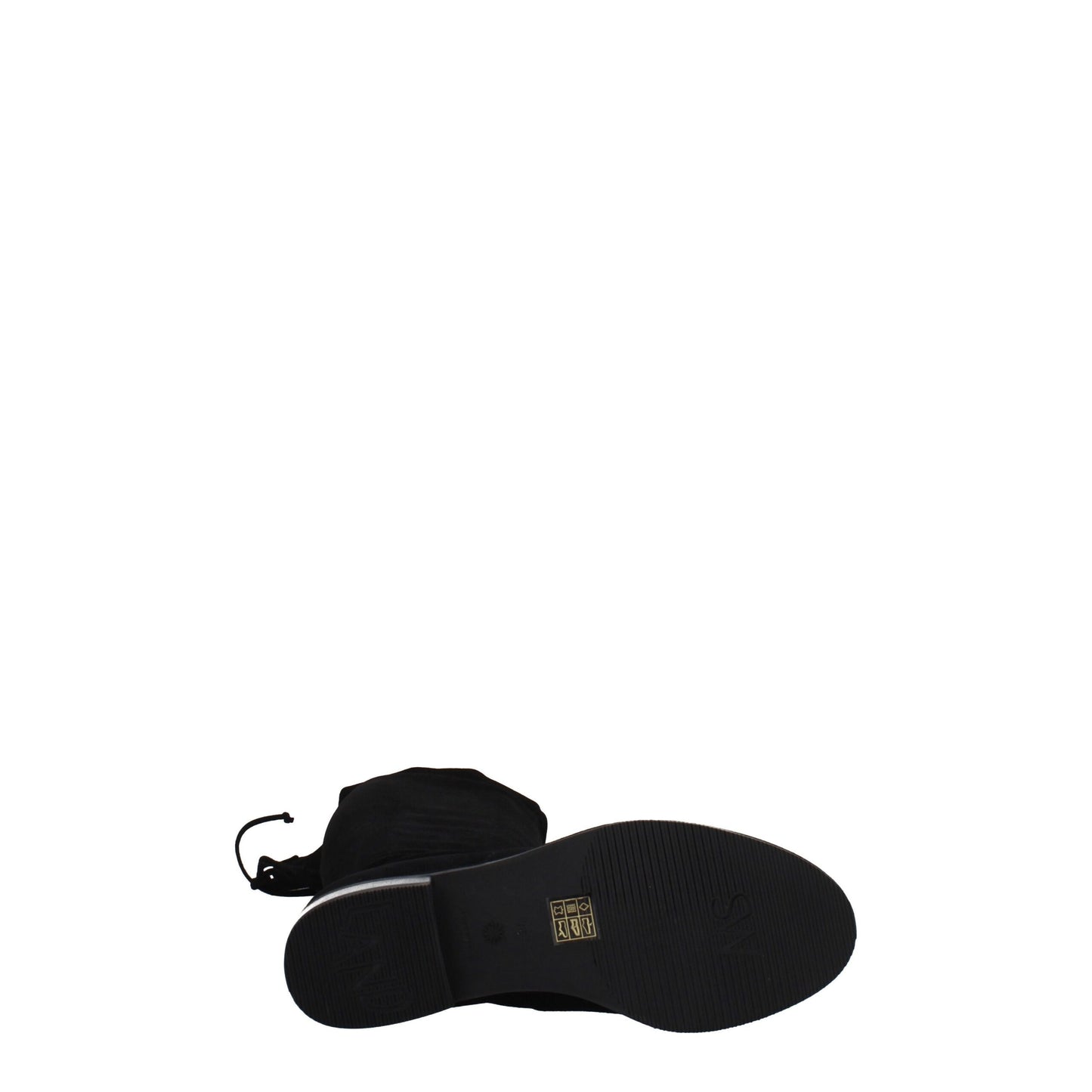 Stuart Weitzman Overknee-Stiefel aus schwarzem Leder