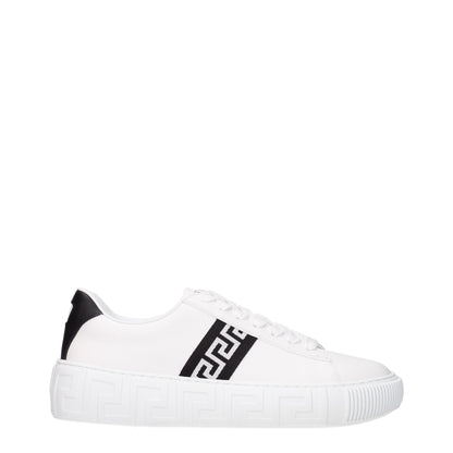 Weiße Ledersneaker von Versace