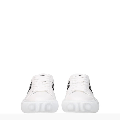Weiße Ledersneaker von Versace