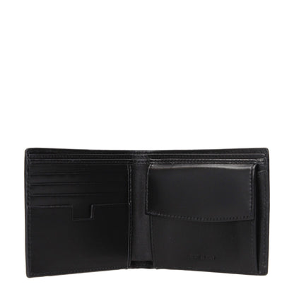 Testoni Black Leather Wallet