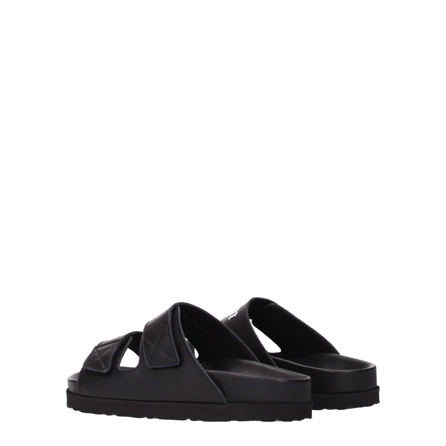 Palm Angels Schwarze Leder-Slipper
