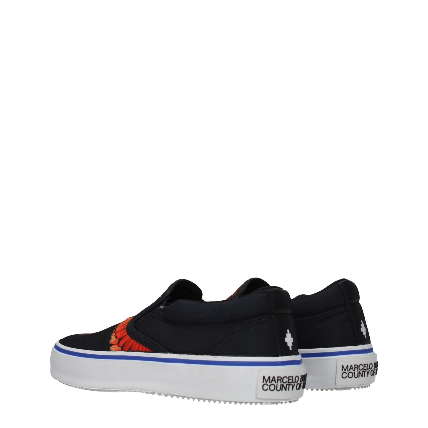 Marcelo Burlon Slip-On-Loafer aus schwarzem Stoff