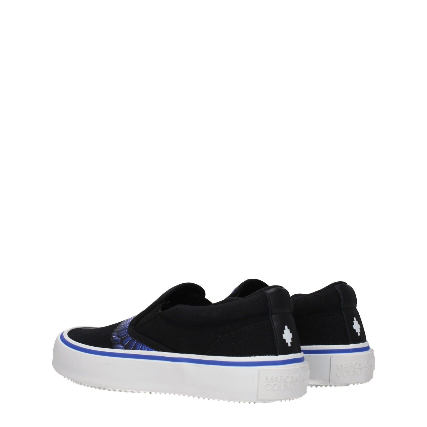 Marcelo Burlon Slip-On-Loafer aus schwarzem Stoff