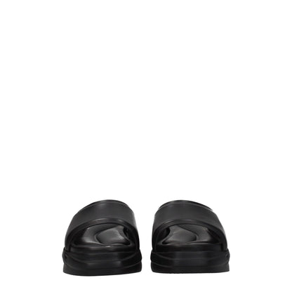 Alyx Black Leather Slippers