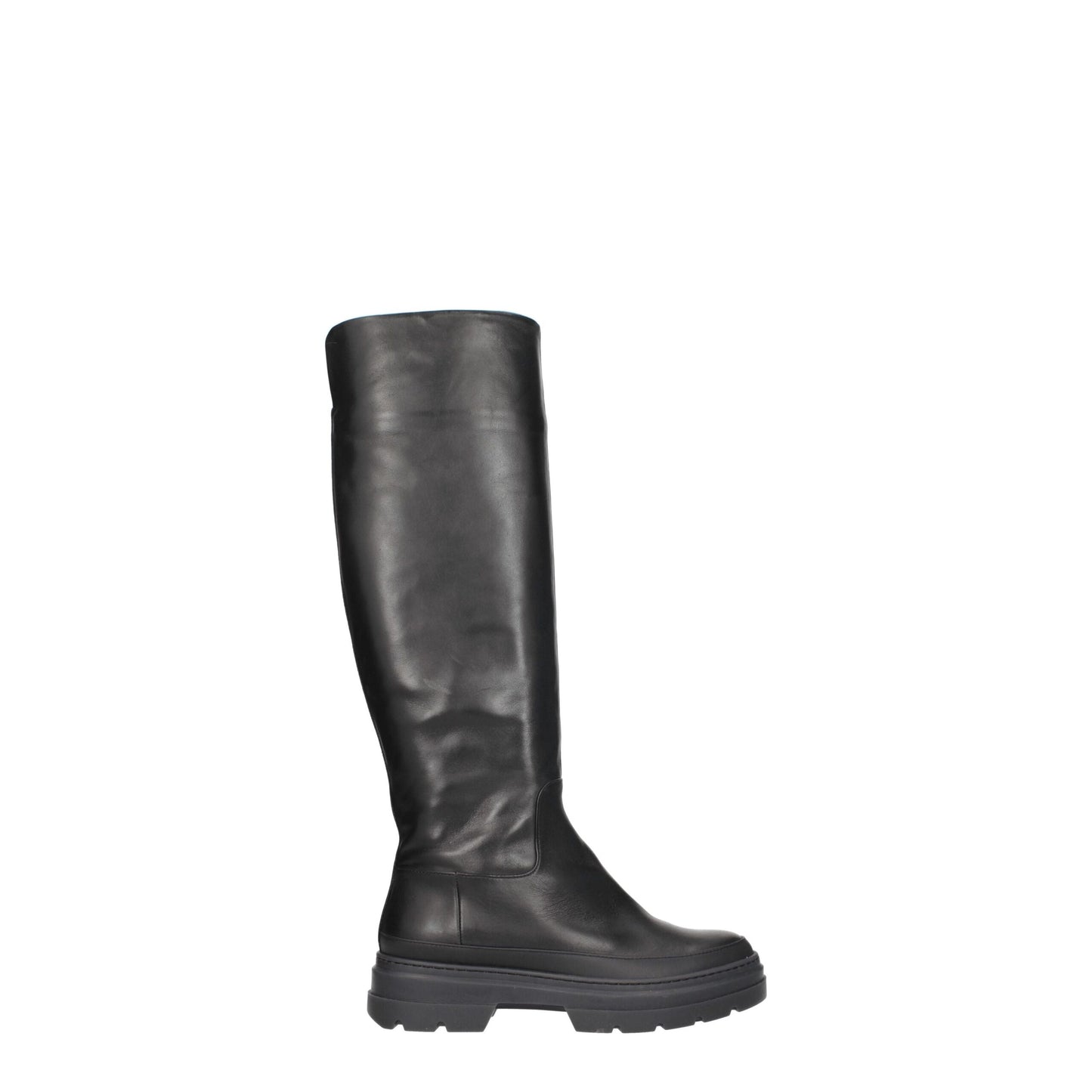 Max Mara – Overknee-Stiefel aus schwarzem Leder