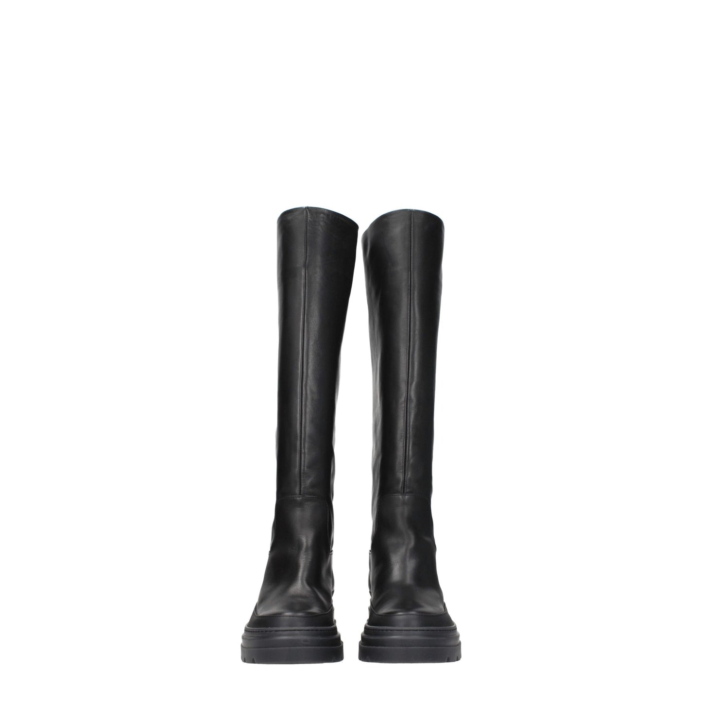 Max Mara – Overknee-Stiefel aus schwarzem Leder