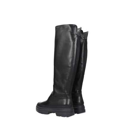 Max Mara – Overknee-Stiefel aus schwarzem Leder