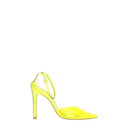 Gelbe PVC-Stiletto-Sandalen von Stuart Weitzman