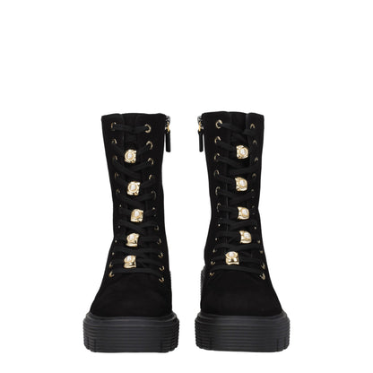 Stuart Weitzman – Schwarze Lederstiefeletten