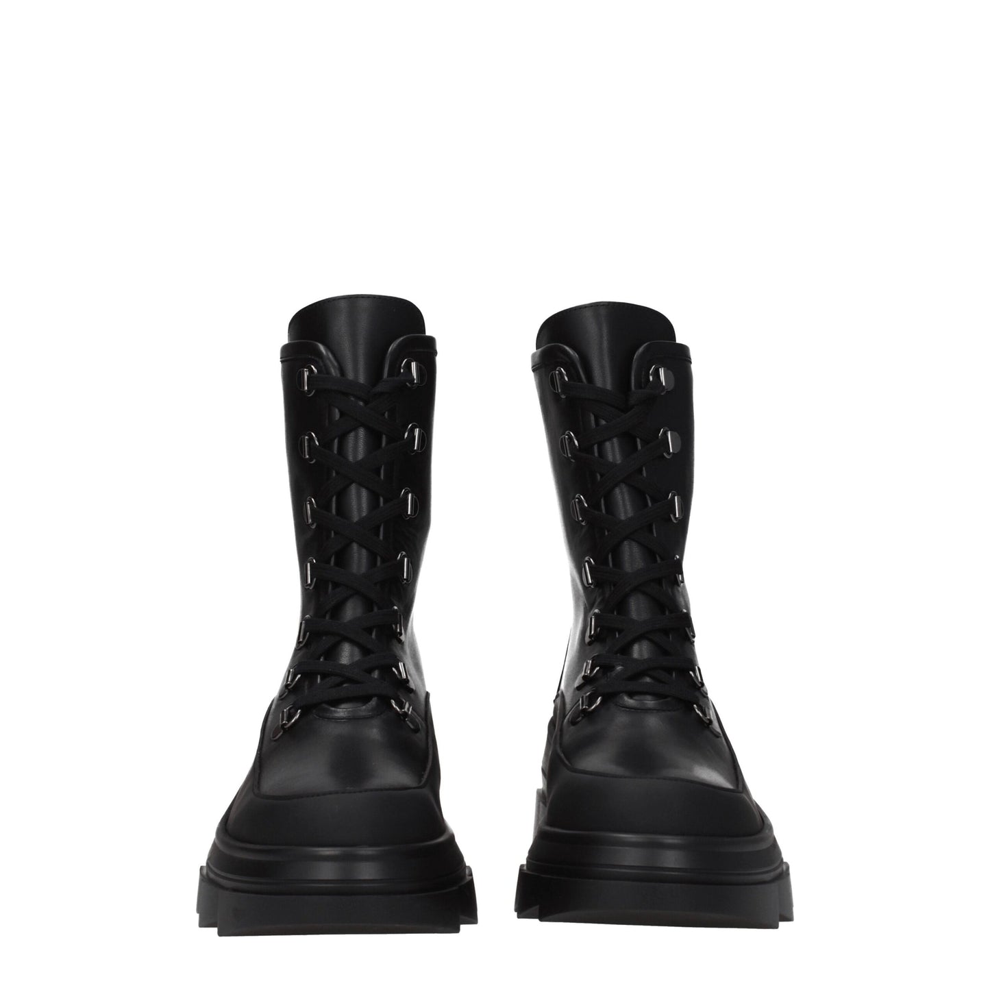Stuart Weitzman – Schwarze Lederstiefeletten