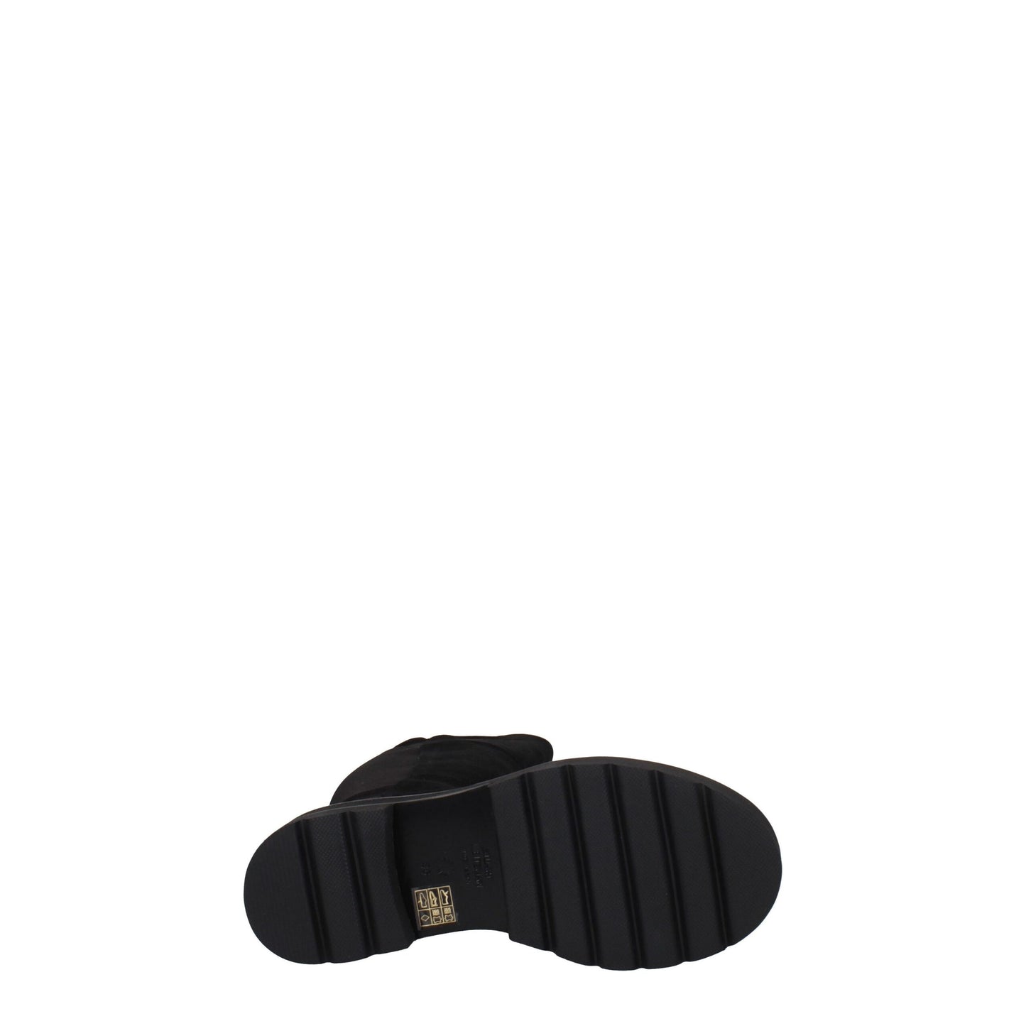 Stuart Weitzman Overknee-Stiefel aus schwarzem Leder