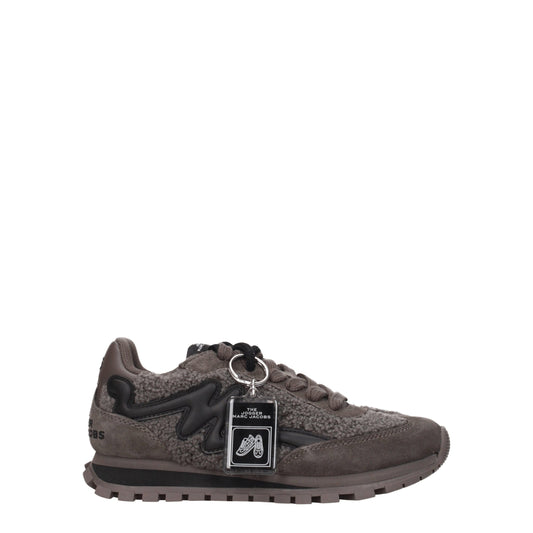 Marc Jacobs – Graue, klobige Pelz-Sneaker
