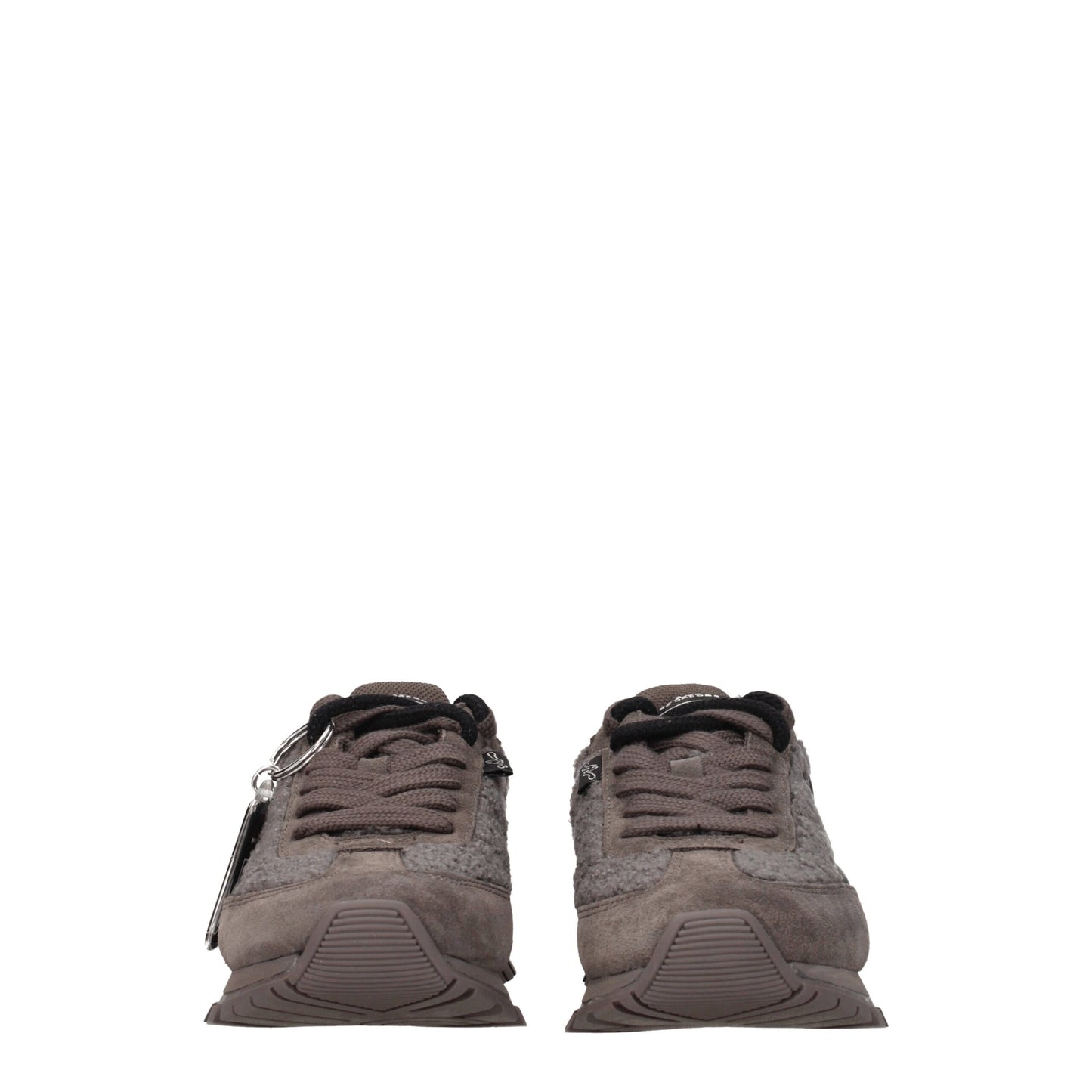 Marc Jacobs – Graue, klobige Pelz-Sneaker