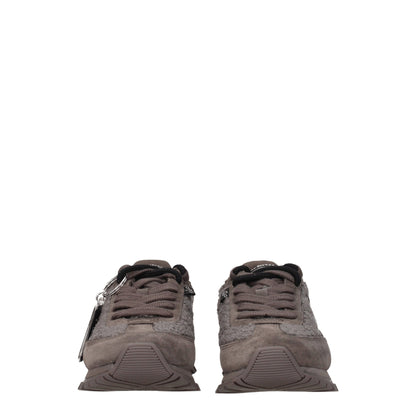 Marc Jacobs – Graue, klobige Pelz-Sneaker
