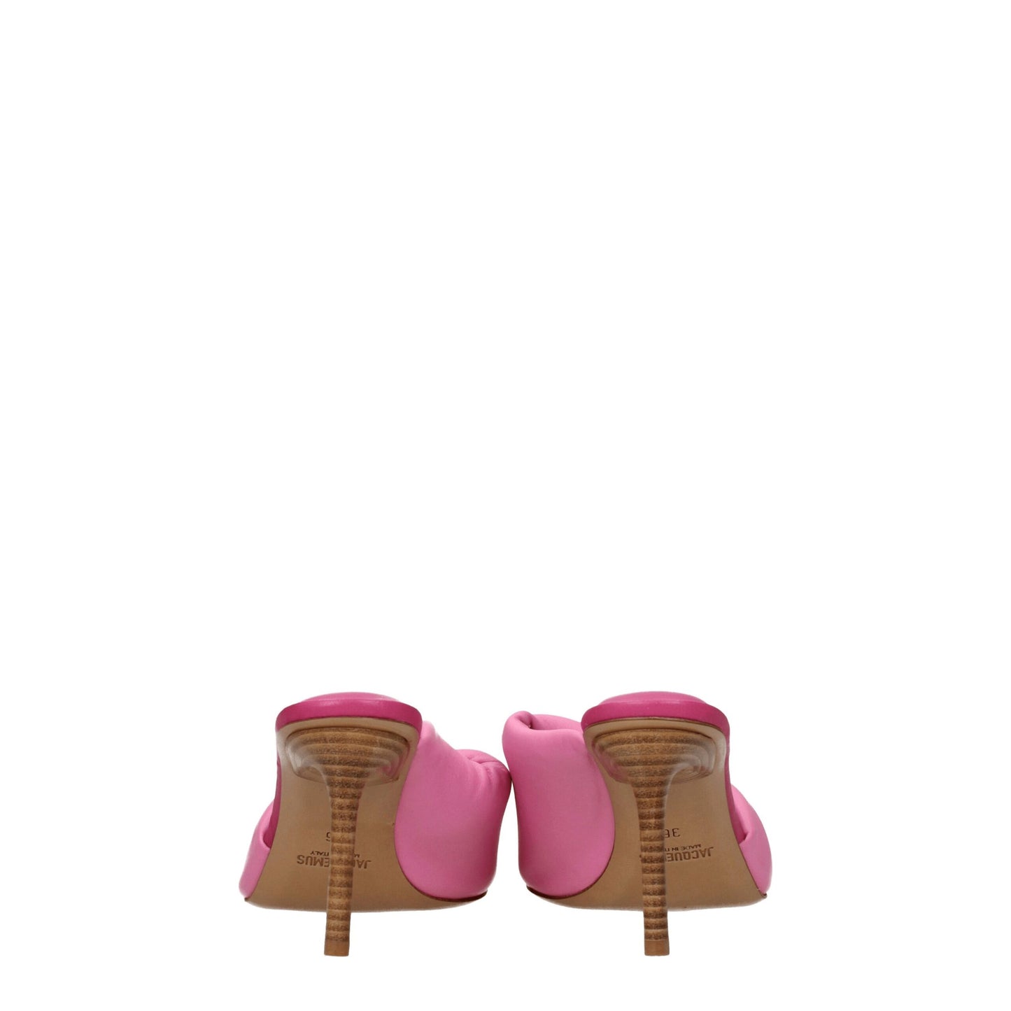 Jacquemus – Rosa Ledersandalen mit Stilettoabsatz