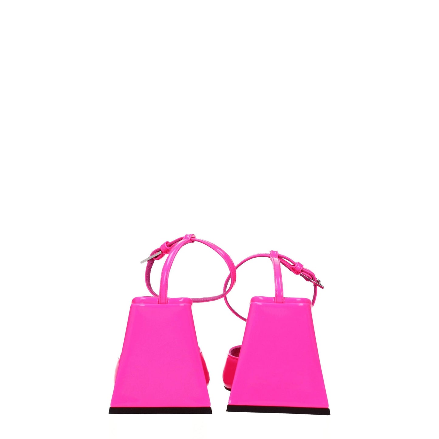 صندل أتيكو الوردي الجلدي بكعب ستيليتو