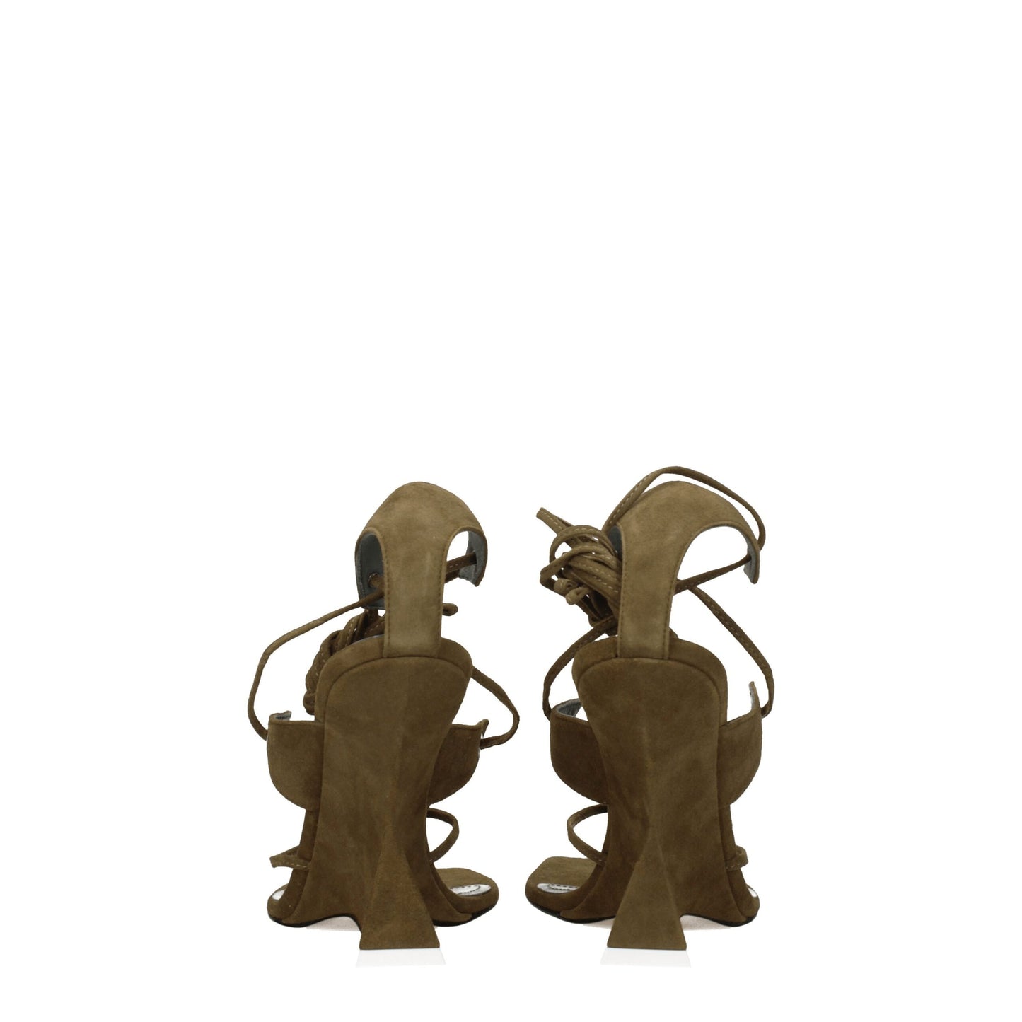 The Attico – Grüne Flip-Flop-Sandalen aus Leder