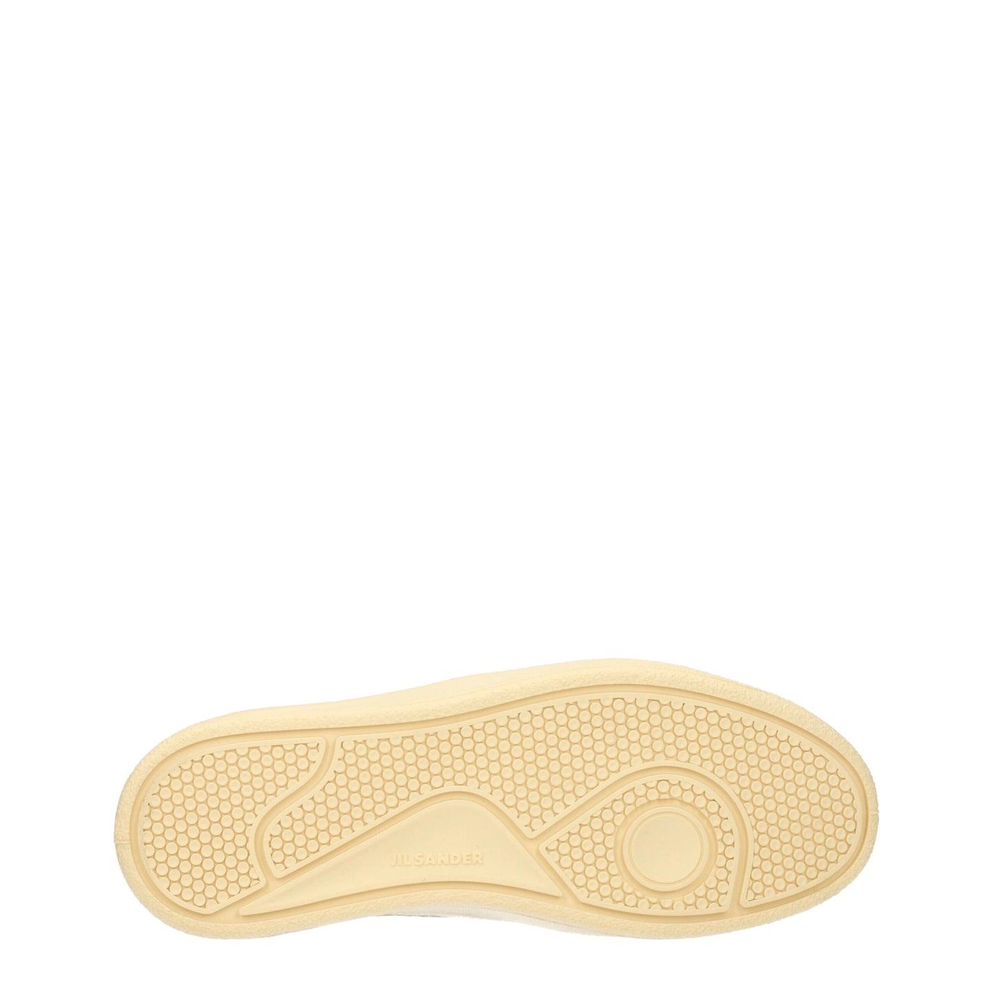 حذاء جيل ساندر الجلدي الأبيض المنخفض