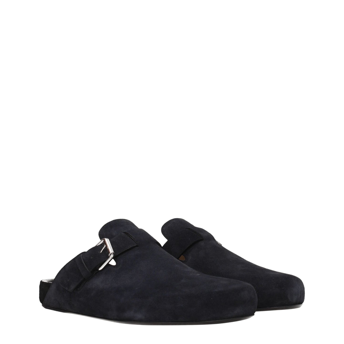 Isabel Marant Schwarze Leder-Slipper-Sandalen