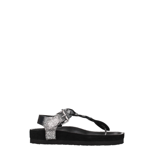 Isabel Marant – Flip-Flop-Sandalen aus schwarzem Leder