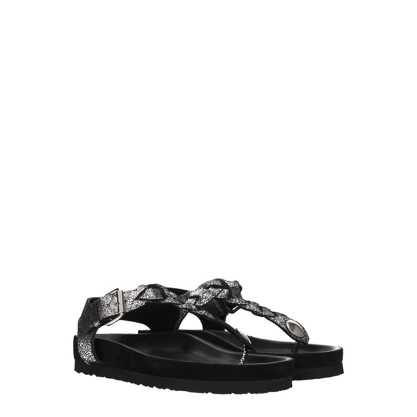 Isabel Marant – Flip-Flop-Sandalen aus schwarzem Leder