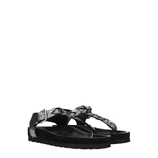 Isabel Marant – Flip-Flop-Sandalen aus schwarzem Leder
