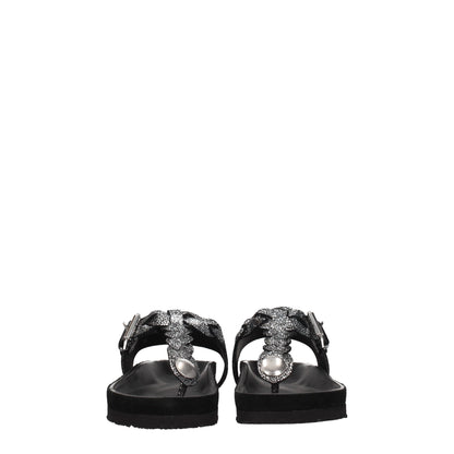 Isabel Marant – Flip-Flop-Sandalen aus schwarzem Leder