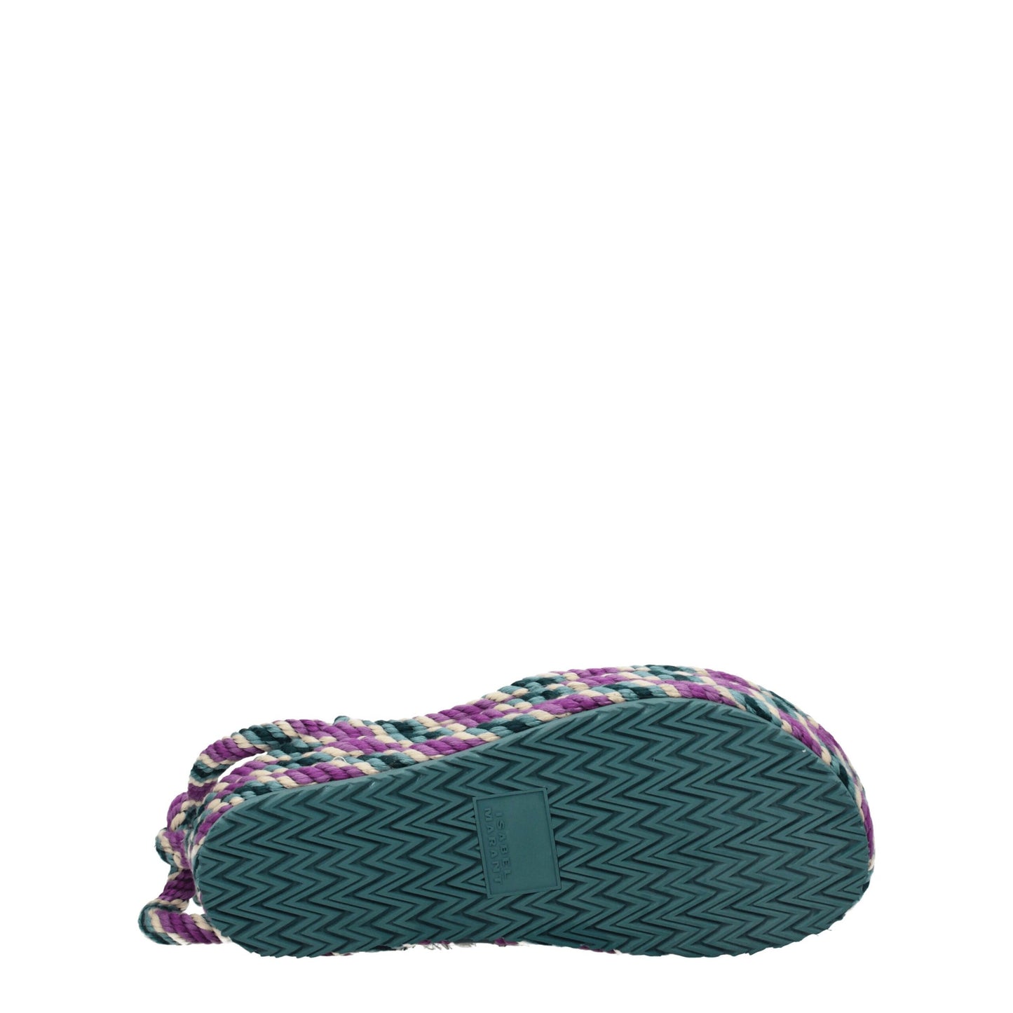 Isabel Marant Flache Sandalen aus mehrfarbigem Stoff