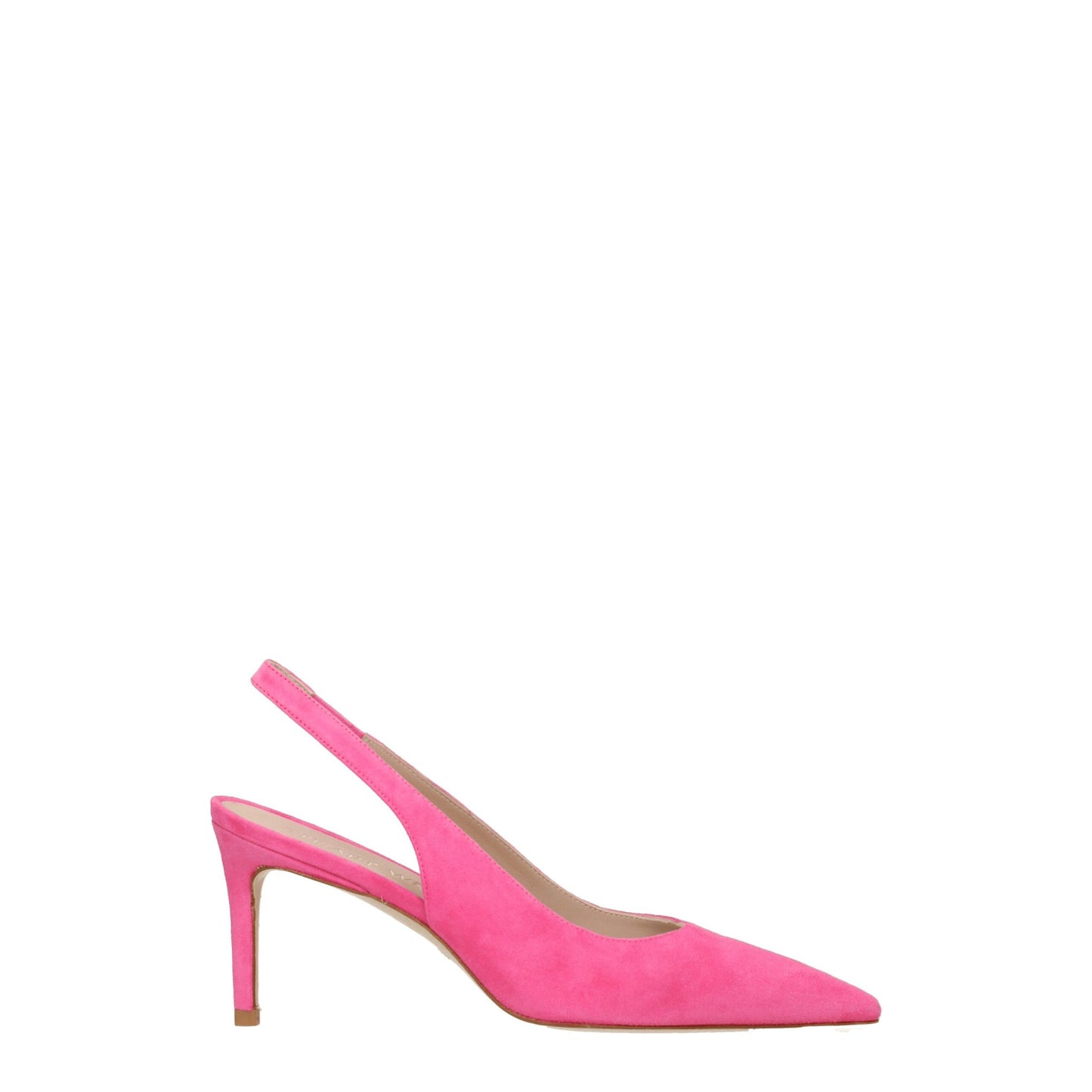 Stuart Weitzman – Rosa Pumps aus Leder mit hohem Absatz