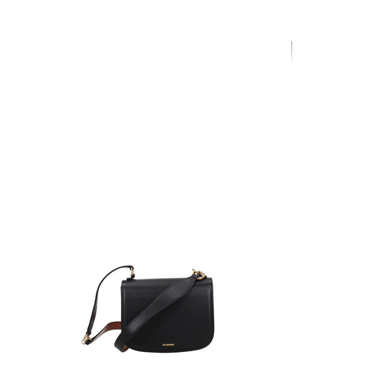 Jil Sander Schwarze Lederhandtaschen