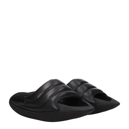 Balmain – Schwarze Slipper-Sandalen aus Leder