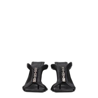Givenchy – Schwarze Ledersandalen mit Stilettoabsatz