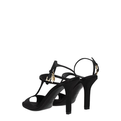 Givenchy Sandalen mit Stiletto-Absatz aus schwarzem Satin