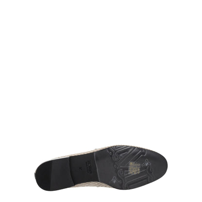 Max Mara – Slipper aus Stoff in Beige