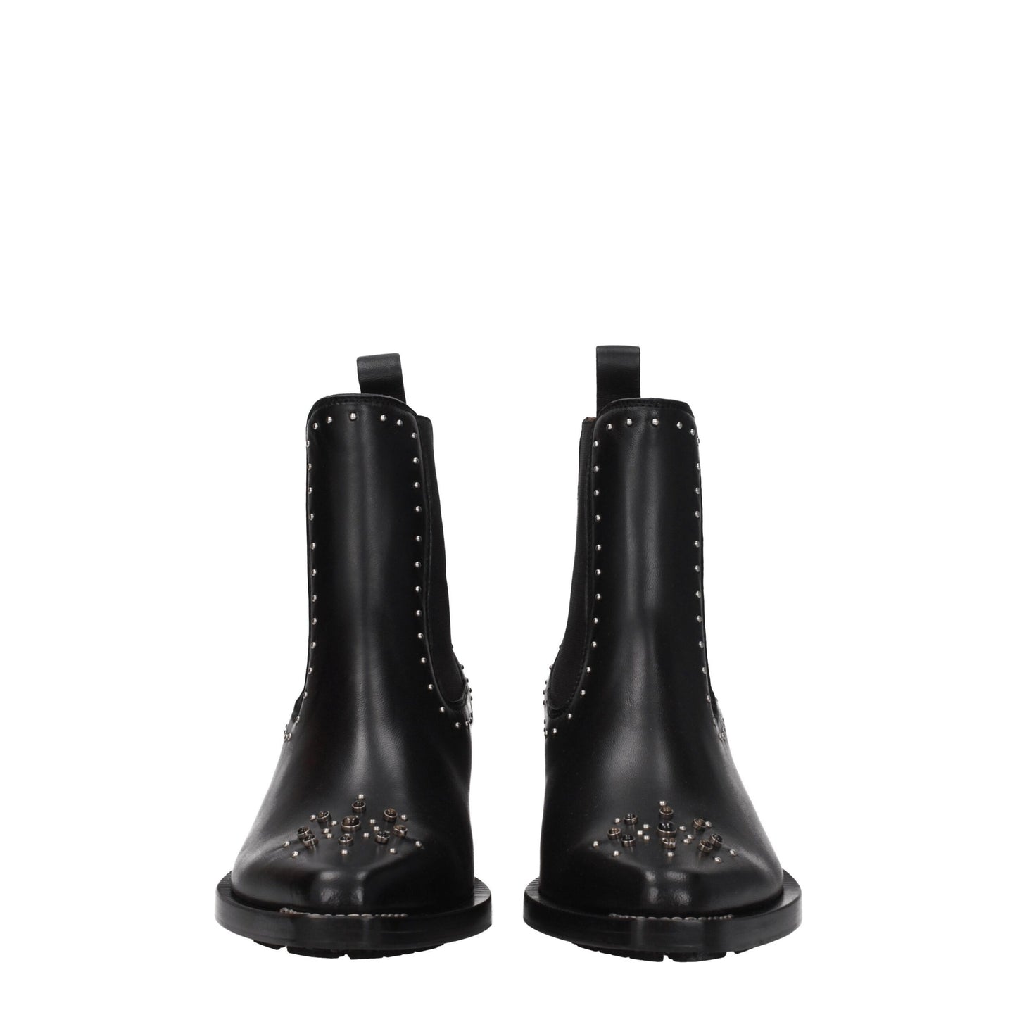 Schwarze Lederstiefeletten von Chloé