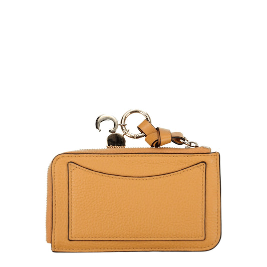 Chloé Orange Leder Geldbörsen