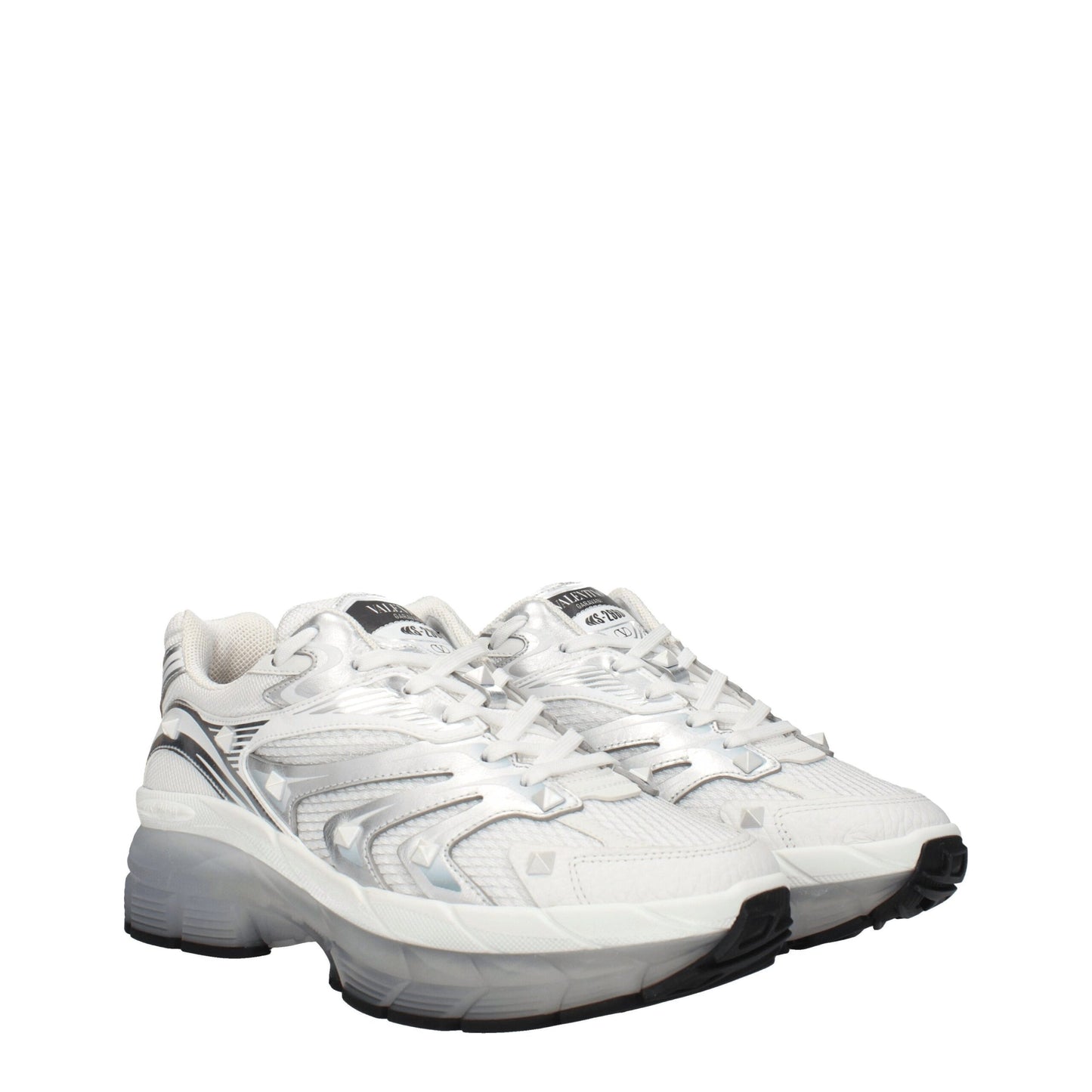 Valentino Garavani – Sportliche Sneakers aus weißem Stoff