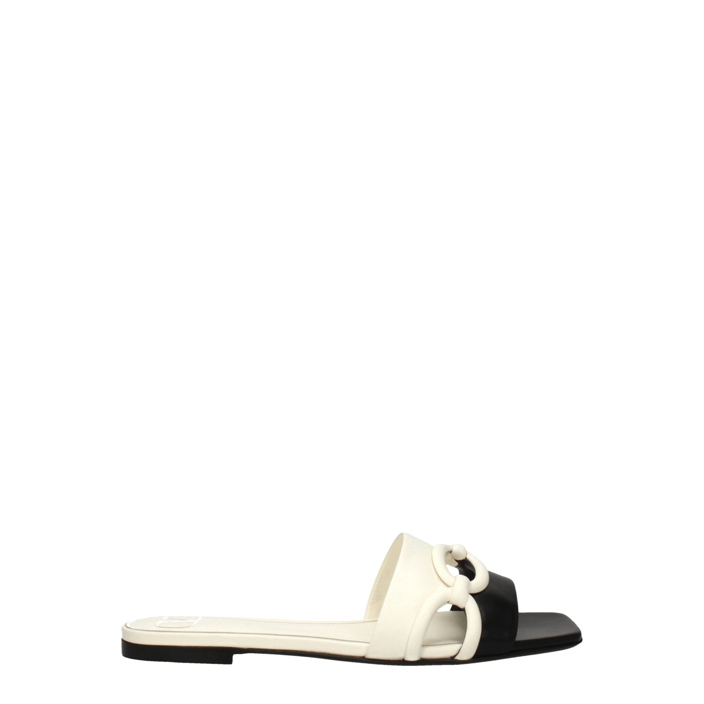 Valentino Garavani Slipper aus schwarzem Leder
