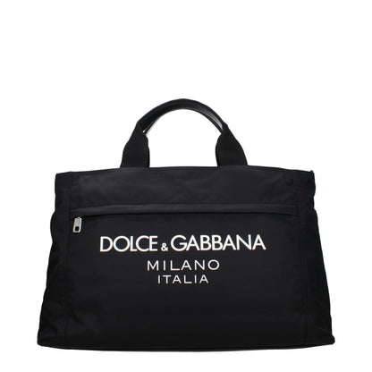 Dolce &amp; Gabbana Schwarzes Stoffgepäck und Reise