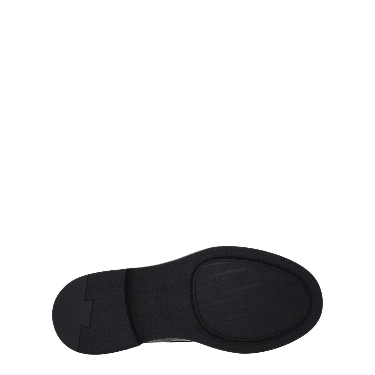 حذاء الكاحل الجلدي الأسود من كريستيان ديور