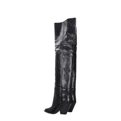 Isabel Marant Overknee-Stiefel aus schwarzem Leder