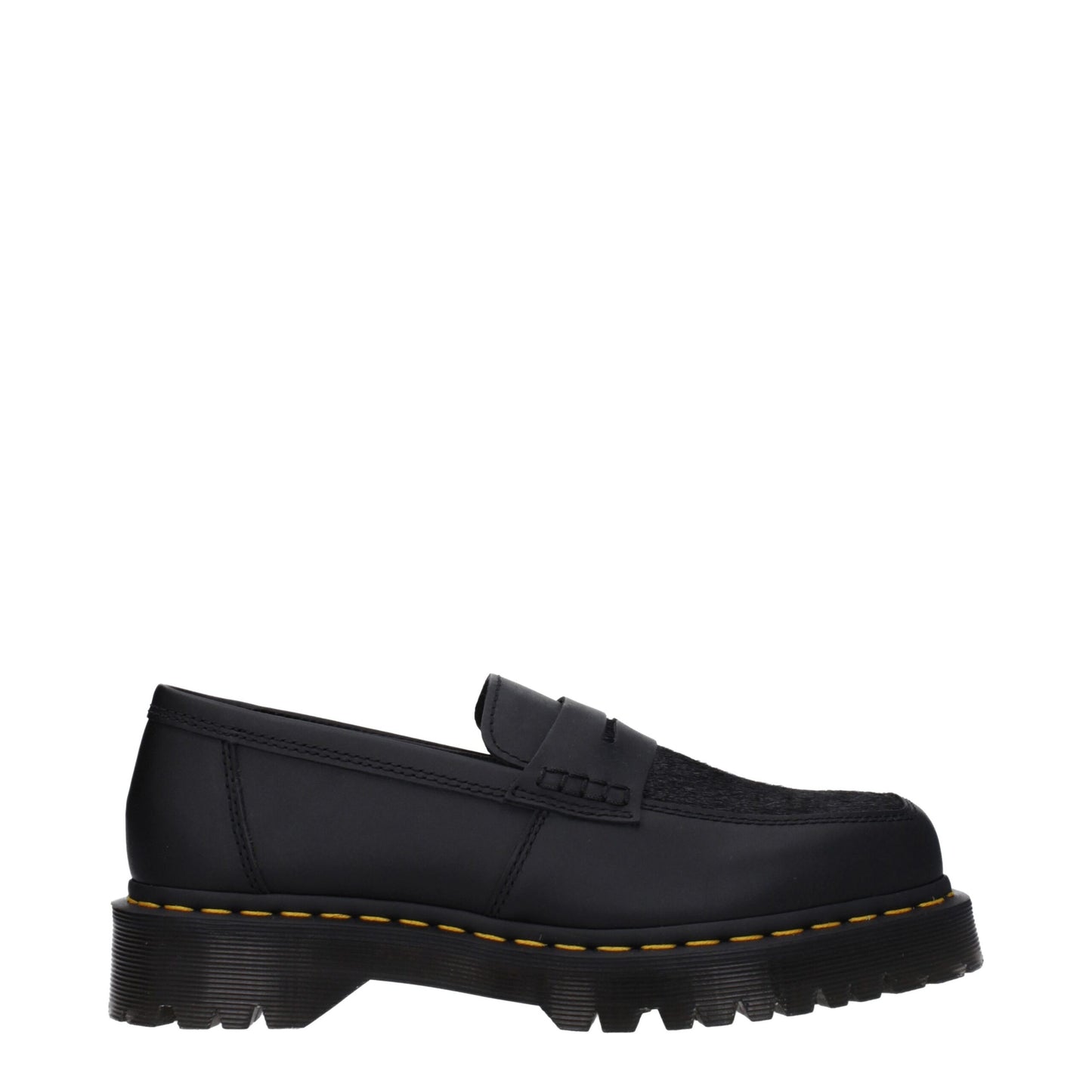 Dr. Martens – Slipper aus schwarzem Leder