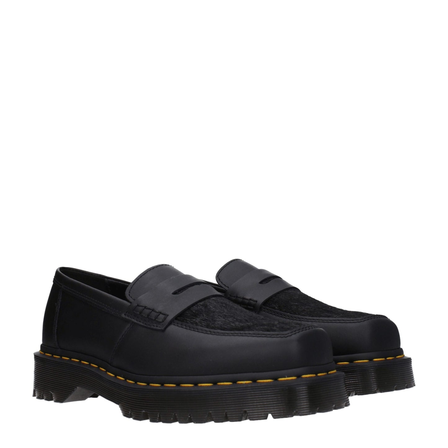 Dr. Martens – Slipper aus schwarzem Leder