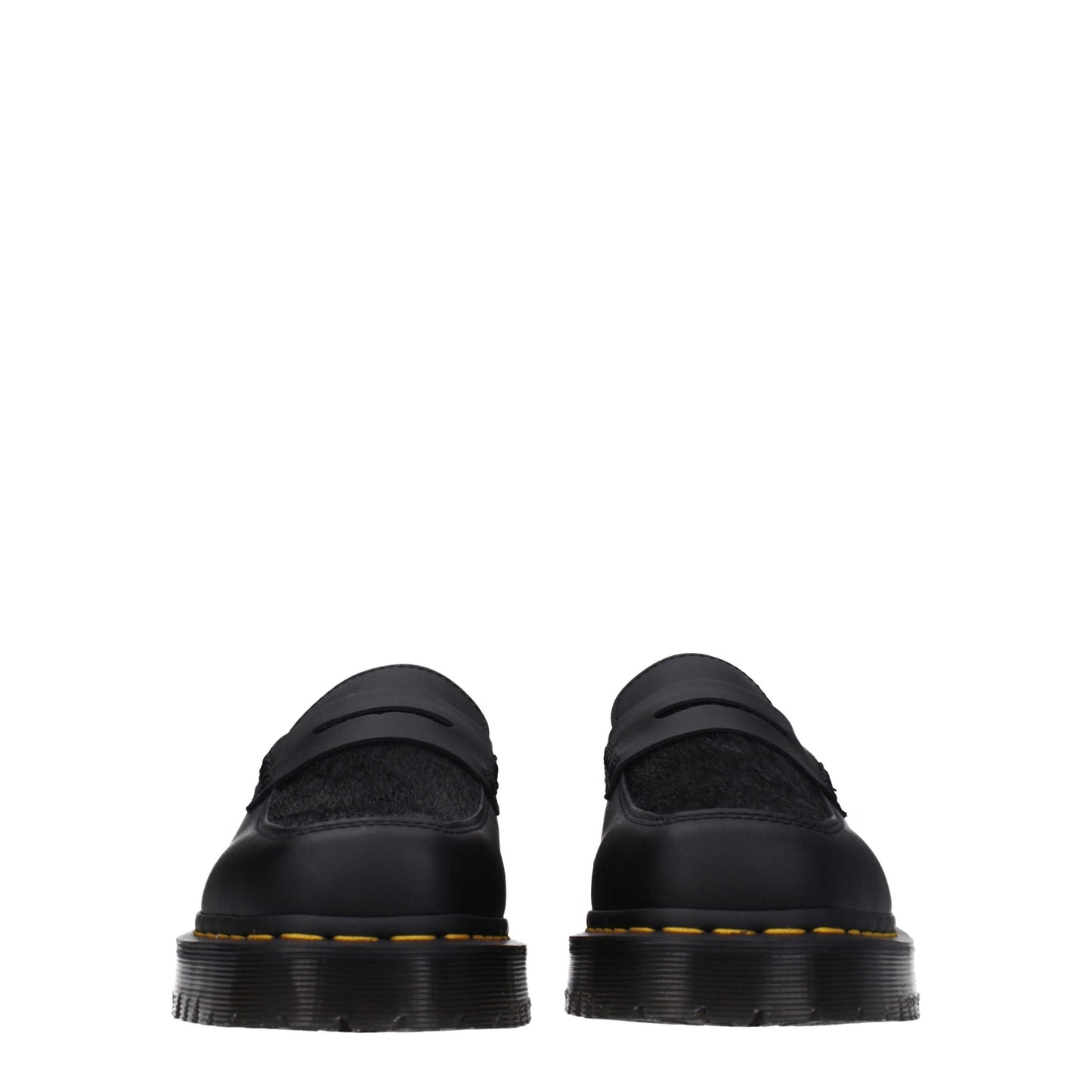 Dr. Martens – Slipper aus schwarzem Leder